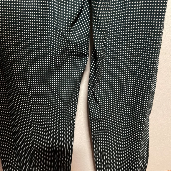 Vintage 90s Virgo II Green White Patterned Pantsuit Jumper With Belt Women's 10 - Picture 6 of 7